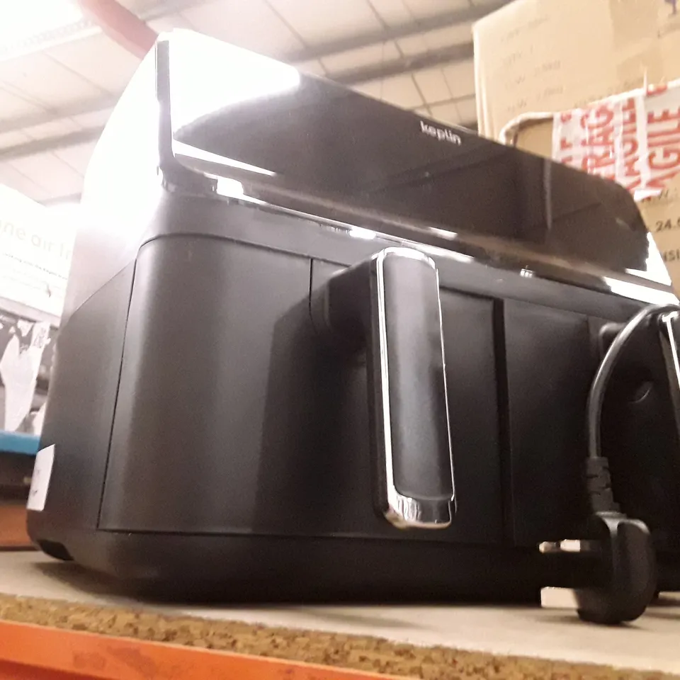UNBOXED KEPLIN AIR FRYER WITH DUAL COOKING ZONES BLACK COLOUR 