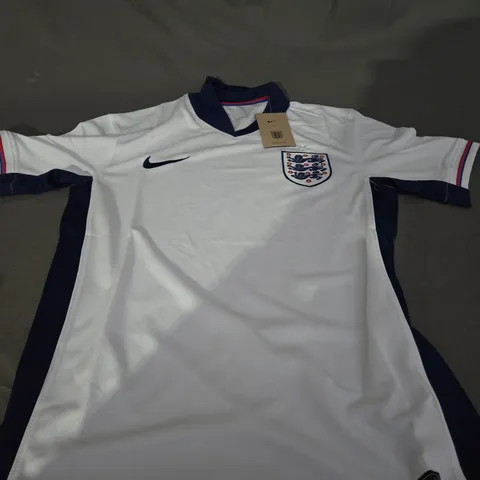 NIKE ENGLAND EUROS 2024 FOOTBALL SHIRT IN WHITE - SIZE SMALL