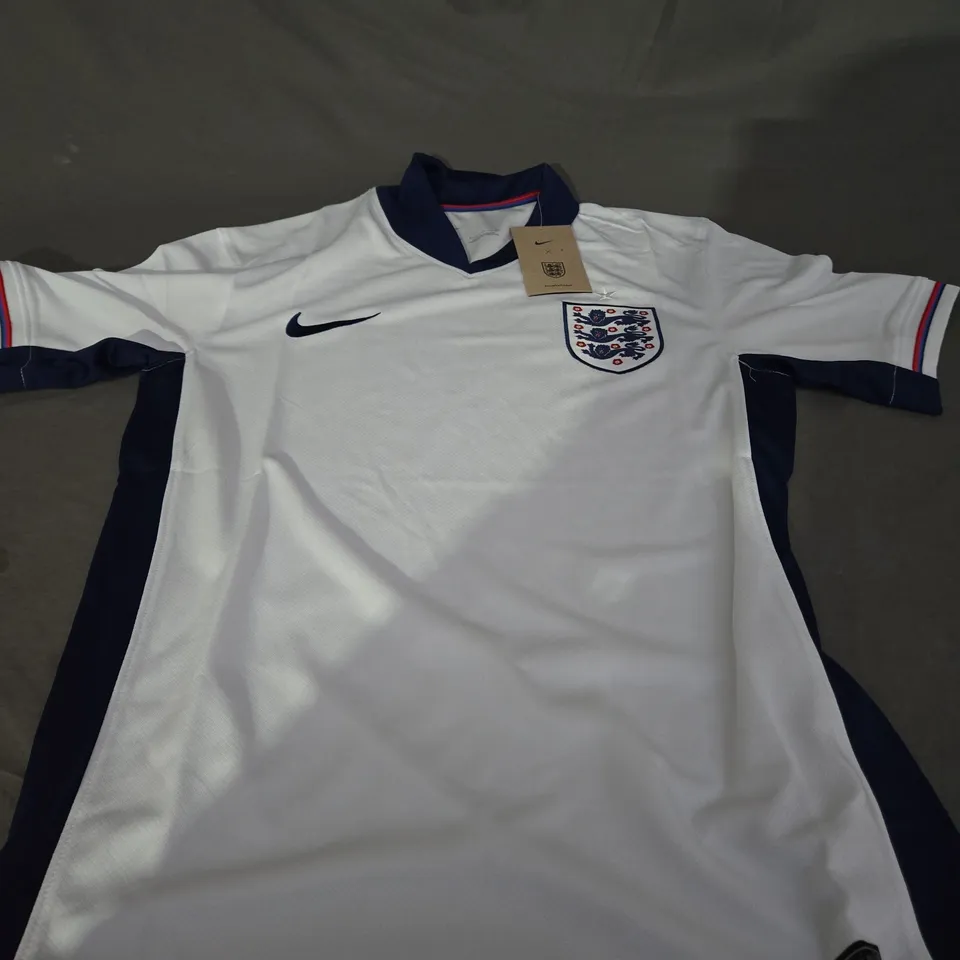 NIKE ENGLAND EUROS 2024 FOOTBALL SHIRT IN WHITE - SIZE SMALL