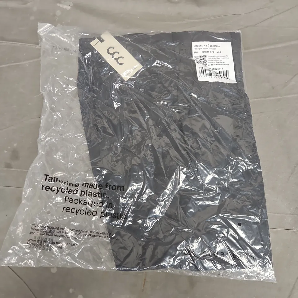 BAGGED CLUB CLASS ENDURANCE COLLECTION PRINCIPLE MENS TROUSERS IN NAVY - 48R