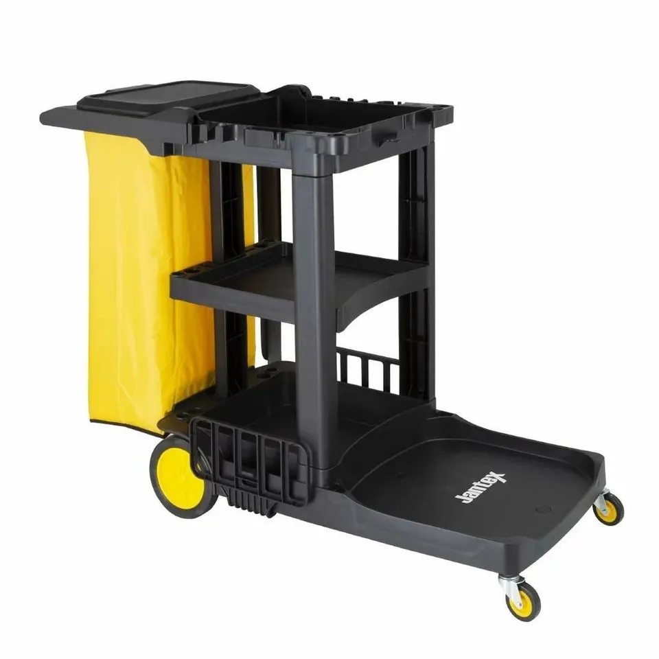BOXED JANTEX CLEANING TROLLEY BLACK - FU997