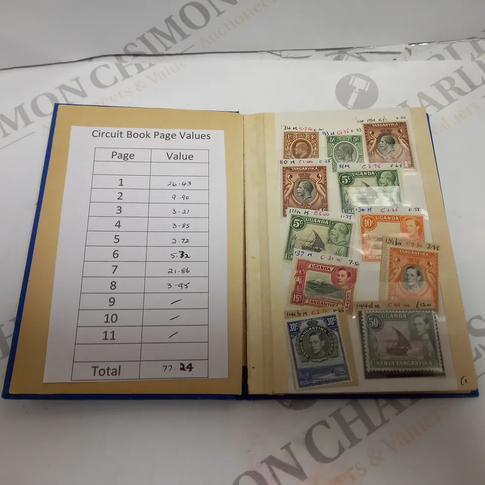 BOX OF APPROX 100 ASSORTED STAMPS FROM VARIOUS COUNTRIES AND DATE RANGES