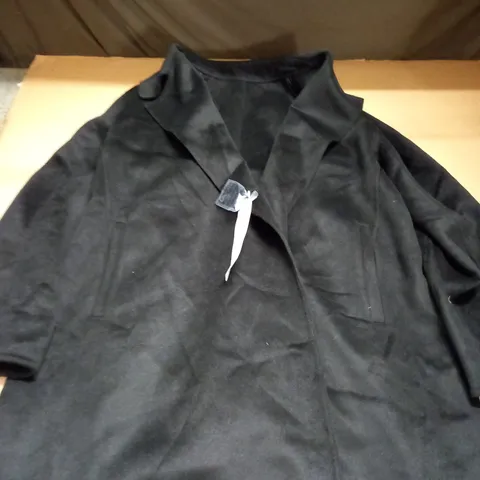 DESIGNER STYLE WOMANS WOOL BLEND LONG COAT - SIZE XL