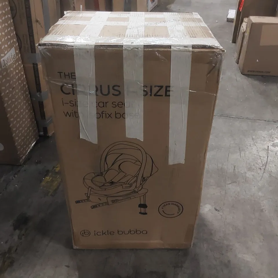 BOXED ICKLE BUBBA I-SIZE CAR SEAT WITH ISOFIX BASE