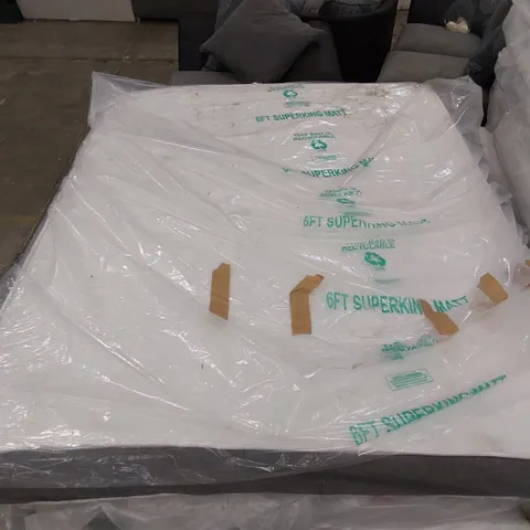 QUALITY BAGGED 5' KINGSIZE MEMORY FOAM SPRUNG OPEN COIL MATTRESS