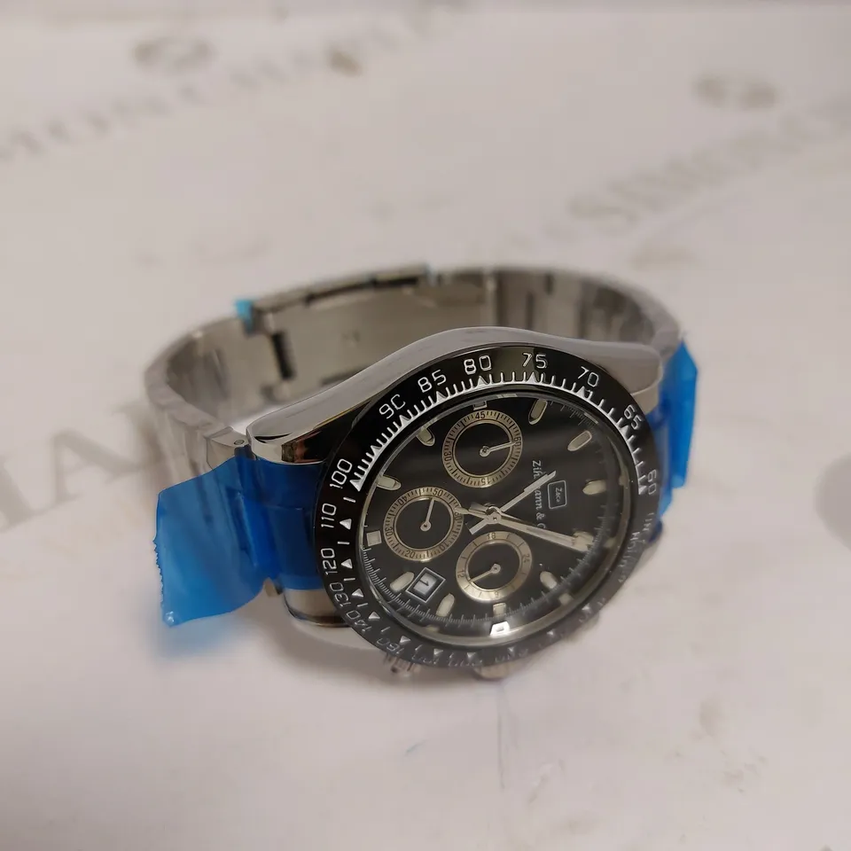 MENS ZIHLMANN & Co Z400 WATCH – CHRONOGRAPH MOVEMENT – STAINLESS STEEL STRAP –  3ATM WATER RESISTANT 