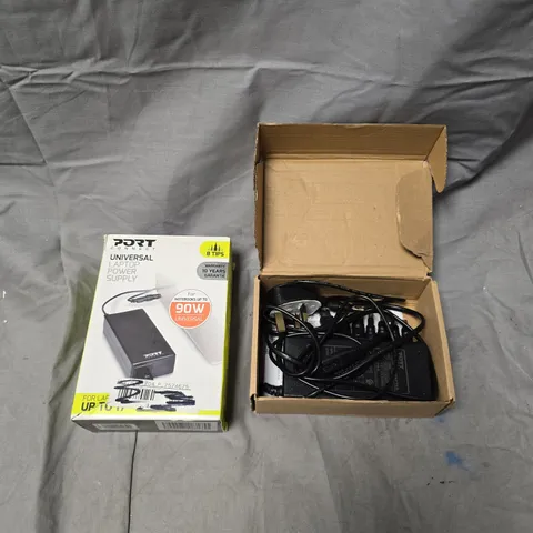 PORT CONNECT 90W UNIVERSAL LAPTOP POWER SUPPLY WITH 8 TIPS – BOXED
