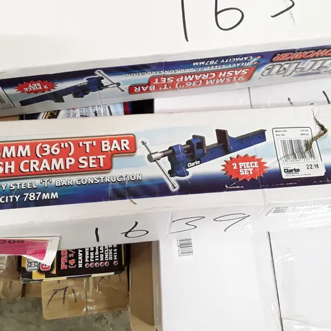 BOXED CLARKE CHT136 36" T-BAR SASH CLAMP SET
