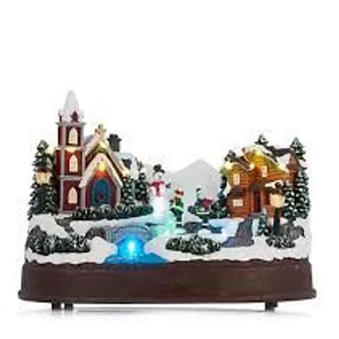 FESTIVE ICE SKATE ANIMATED SCENE