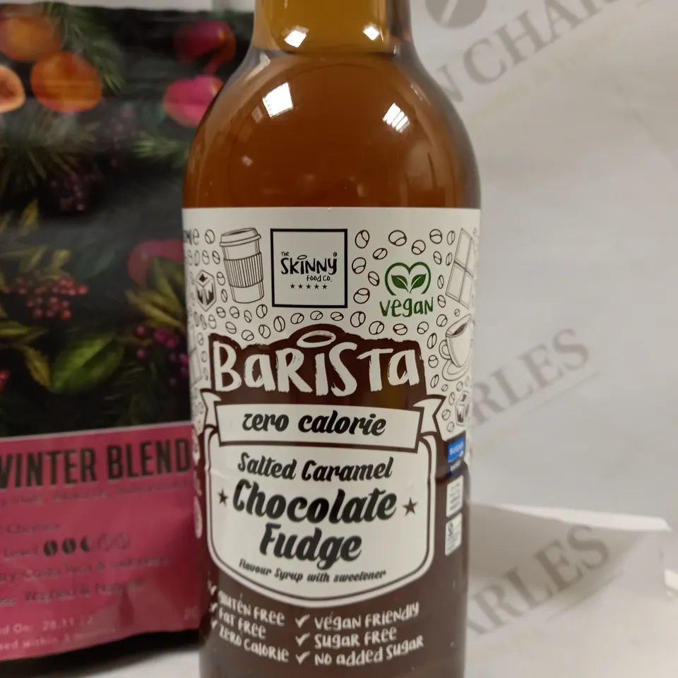 FAVOURED SYRUP AND COFFEE ASSORTMENT 3 ITEMS 