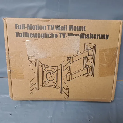BOXED ELIVED FULL-MOTION TV WALL MOUNT IN BLACK
