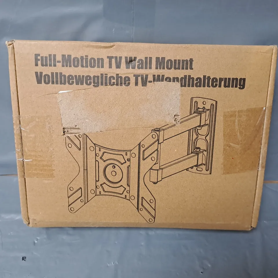 BOXED ELIVED FULL-MOTION TV WALL MOUNT IN BLACK