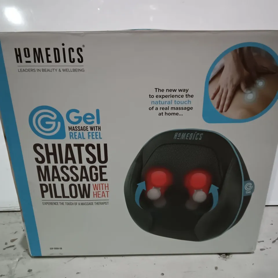 HOMEDICS GEL SHIATSU MASSAGE PILLOW