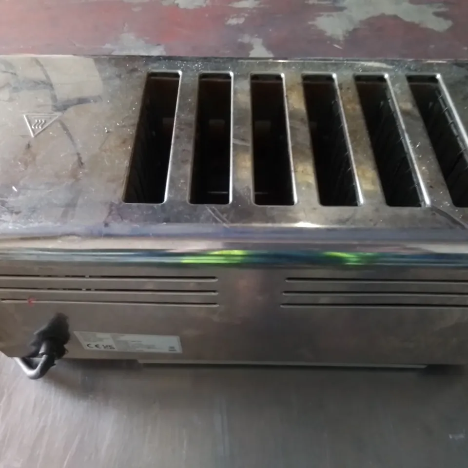 ADEXA 6-SLICE COMMERCIAL TOASTER, MODEL: 6ATS-C