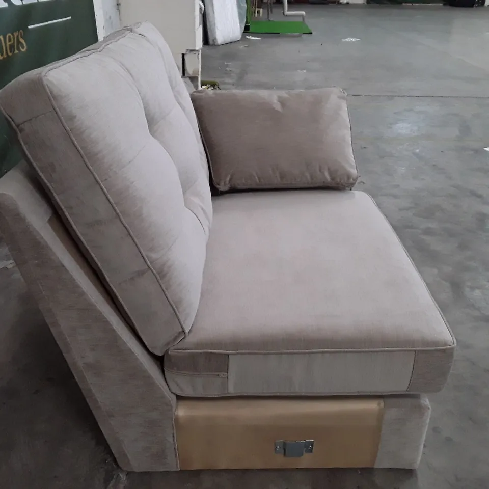 QUALITY DESIGNER SOFA LHF SECTION - TAUPE FABRIC
