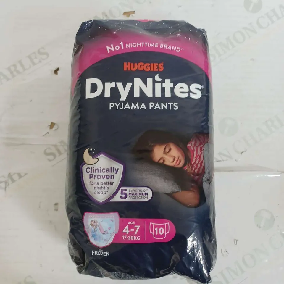 HUGGIES DRYNITES PYJAMA PANTS PACK OF 10 - 4-7 YEARS