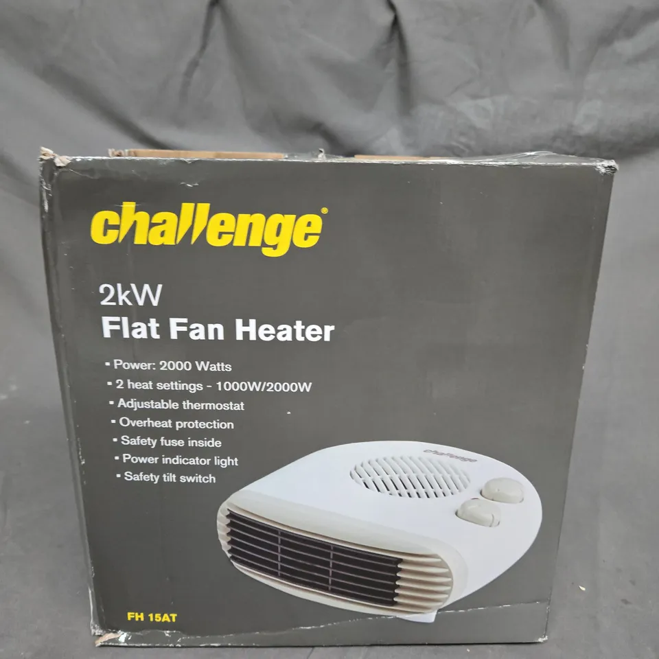 CHALLENGE 2KW FLAT FAN HEATER