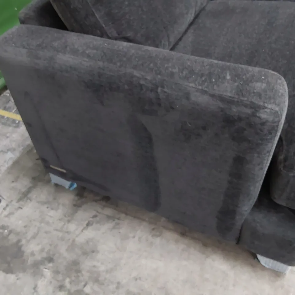 QUALITY BRITISH DESIGNER LOUNGE Co. 2.5 SEATER SIFA CHARCOAL FABRIC 