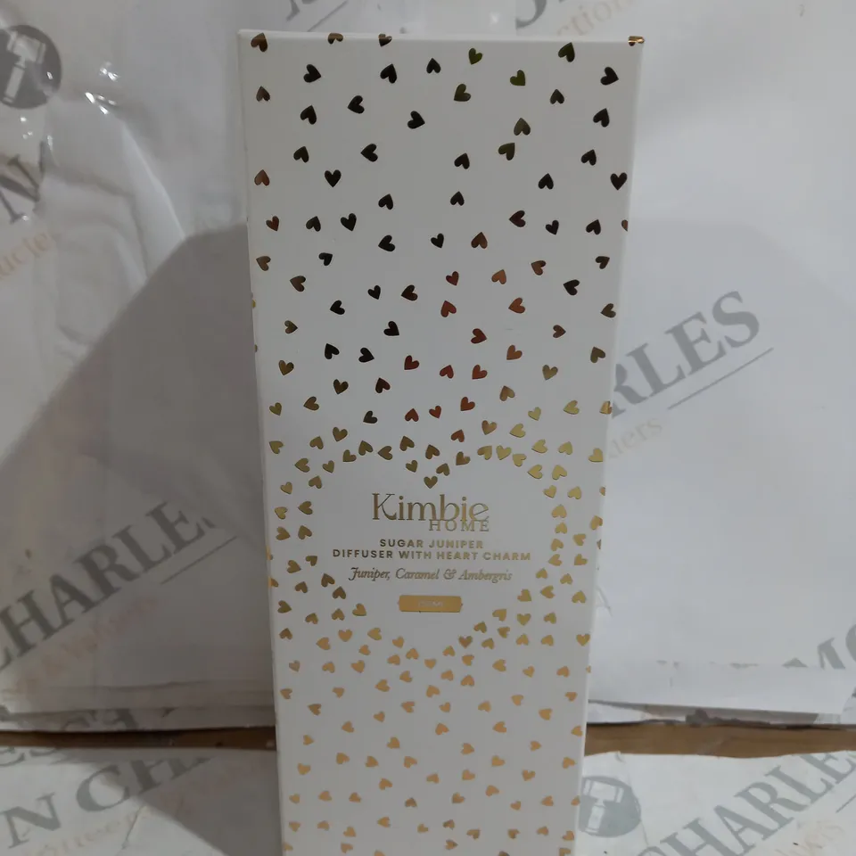 BOXED KIMBIE DIFFUSER JUNIPER CARAMEL & AMBERGRIS