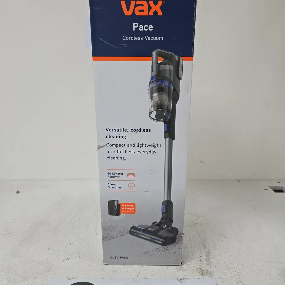 VAX PACE CORDLESS VACUUM CLEANER