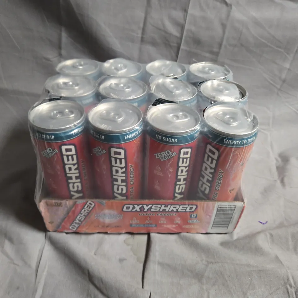 OXYSHRED ENERGY DRINK 12-CAN PACK – OLLECTION ONLY 