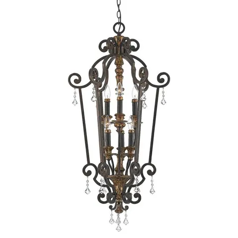 BOXED BANVILLE 6-LIGHT CANDLE-STYLE CHANDELIER (1 BOX)