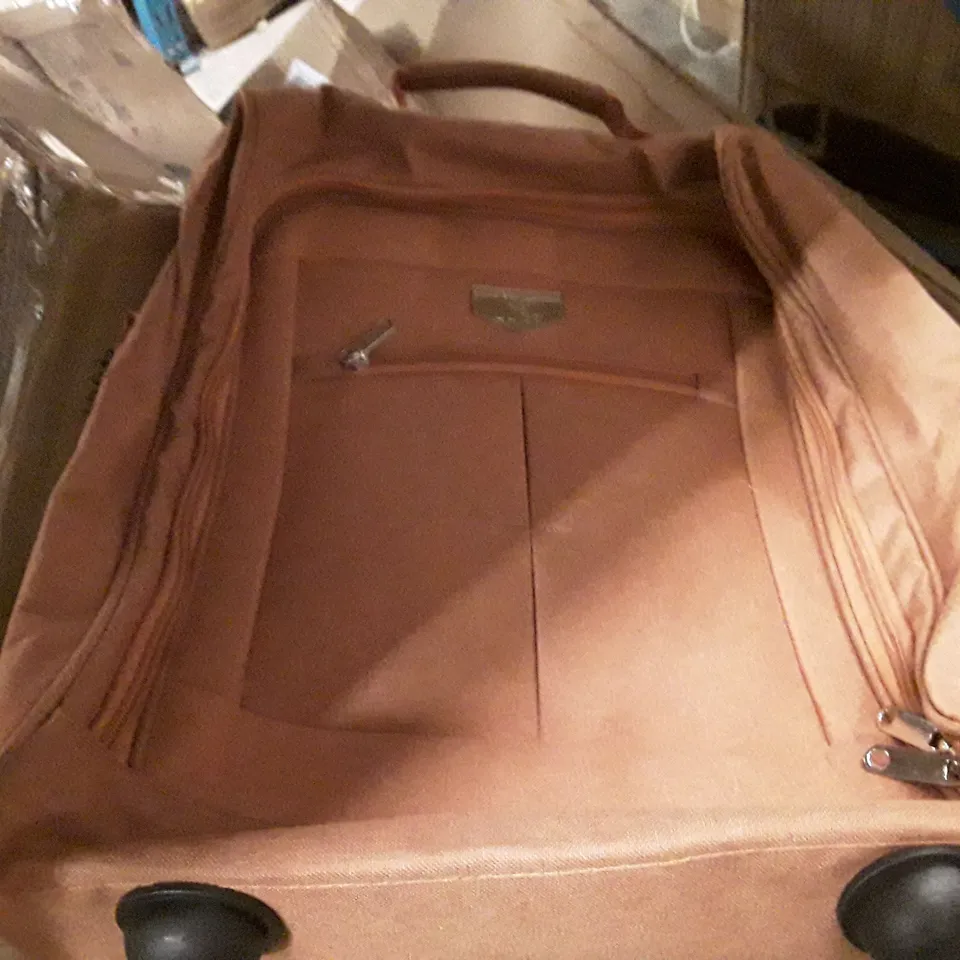 UNBOXED KEPLIN LUGG SMALL SIZE TRAVEL LUGGAGE WITH WHEELS ORANGE COLOUR