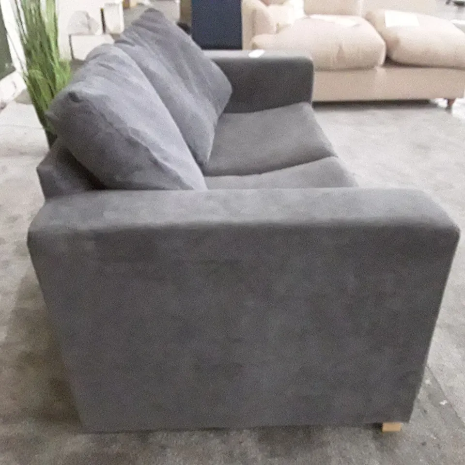 QUALITY DESIGNER SOFA BED - DARK GREY FABRIC