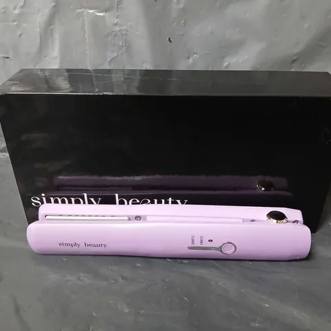 SIMPLY BEAUTY CORDLESS COMPACT STRAIGHTENER IN LILAC
