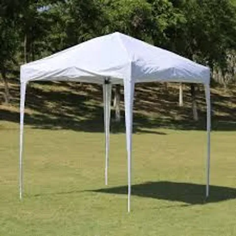 BOXED PORTABLE HEAVY DUTY POP UP GARDEN GAZEBO - WHITE