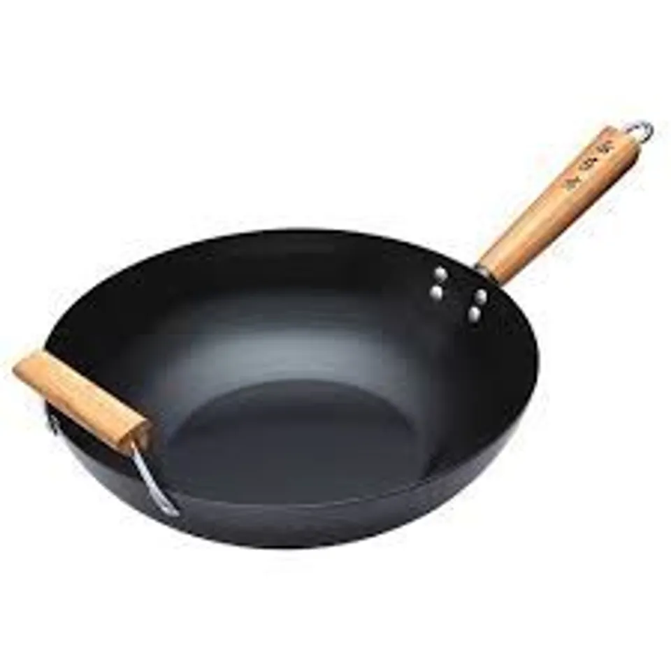 BOXED WORLD OF FLAVOURS ORIENTAL NON-STICK CARBON STEEL WOK (1 BOX)