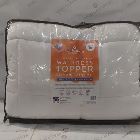 BAGGED SLUMBERDOWN EXTRA DEEP CLIMATE CONTROL SINGLE MATTRESS TOPPER