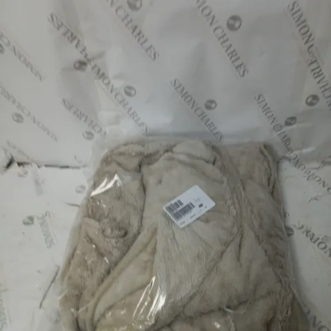 BOXED COZEE HOME VELVETSOFT HEATED THROW IN STONE 