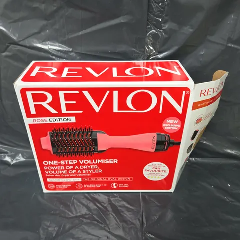 BOXED REVLON LONDON ONE-STEP VOLUMISER - ROSE