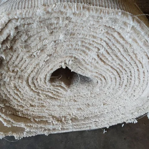 ROLL OF QUALITY AURA BEIGE CARPET APPROXIMATELY W 4M L 14.2M