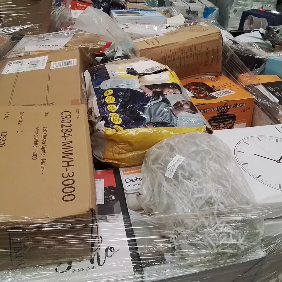 PALLET CONTAINING A LARGE QUANTITY OF ELECTRICAL PRODUCTS TO INCLUDE;HEATER,DEHUMIDIFIER,BUG ZAPPER 