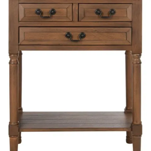 BOXED SAFAVIEH PRIMROSE 3 DRAWER CONSOLE TABLE