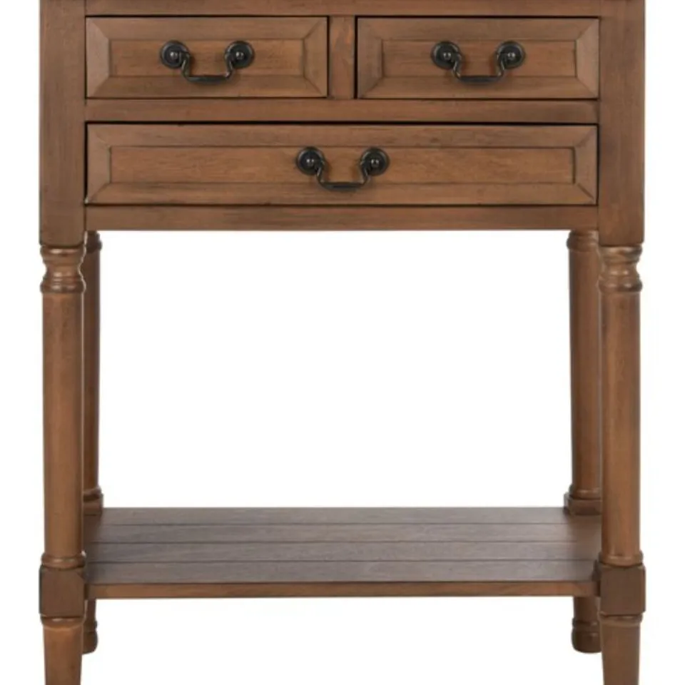 BOXED SAFAVIEH PRIMROSE 3 DRAWER CONSOLE TABLE
