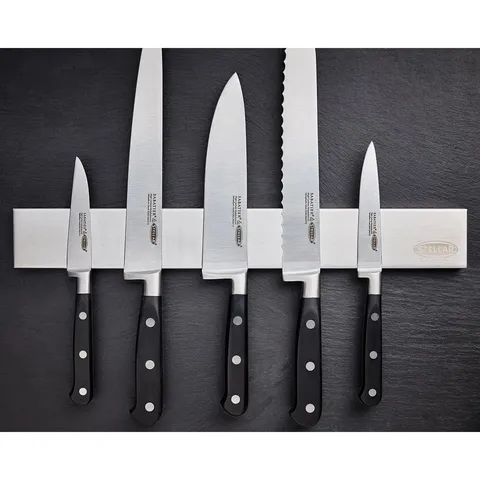 BOXED STELLAR MAGNETIC KNIFE RACK - SILVER (1 BOX)