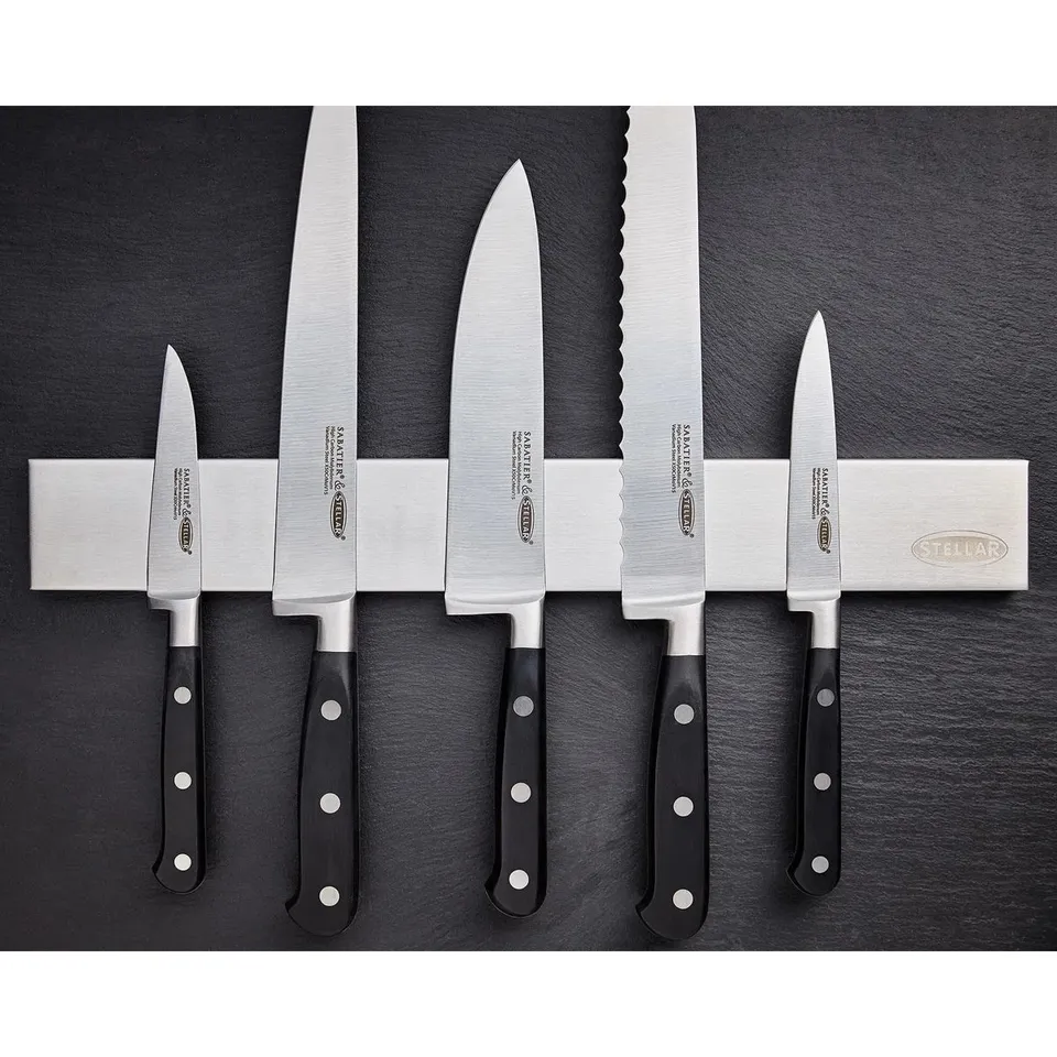 BOXED STELLAR MAGNETIC KNIFE RACK - SILVER (1 BOX)
