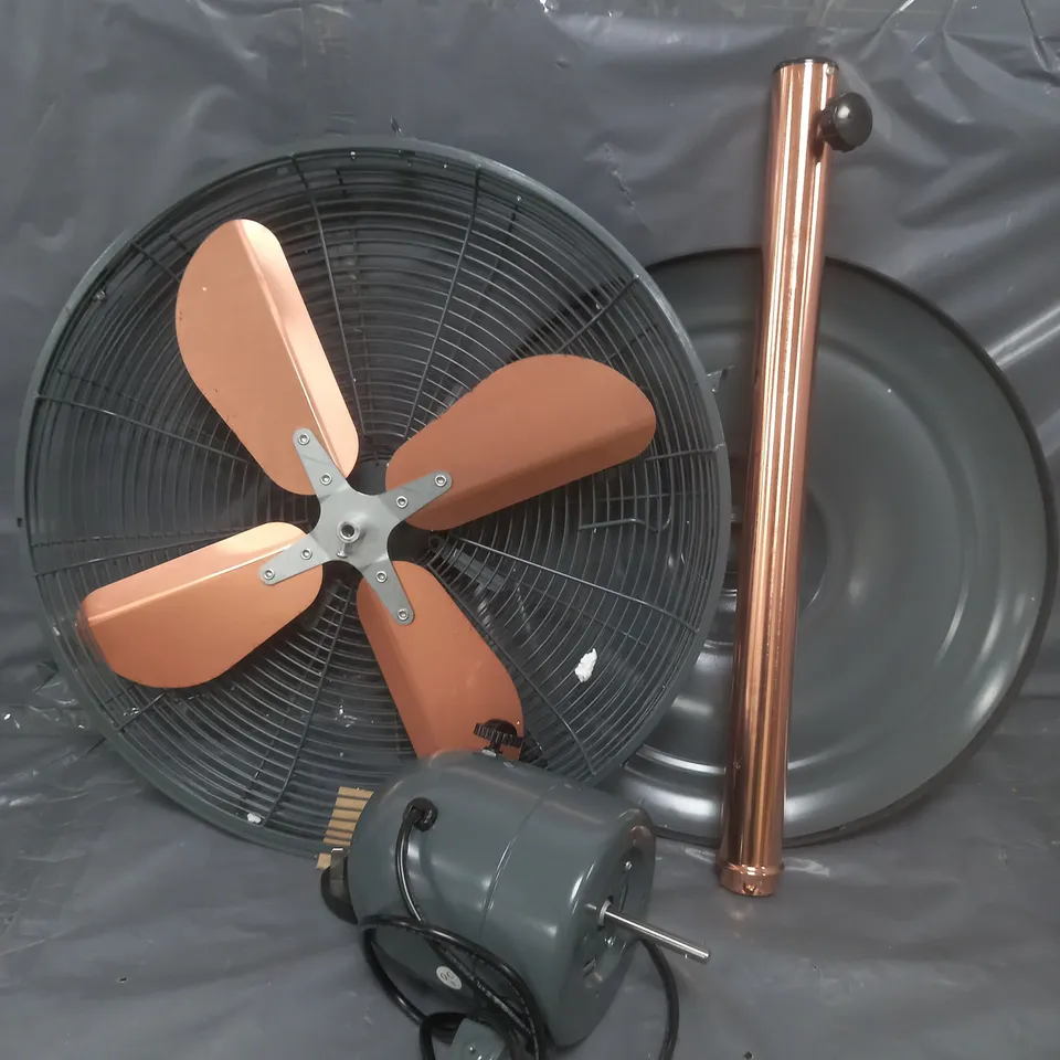 TOWER CAVALETTO 16" METAL PEDESTAL - GREY / ROSE GOLD