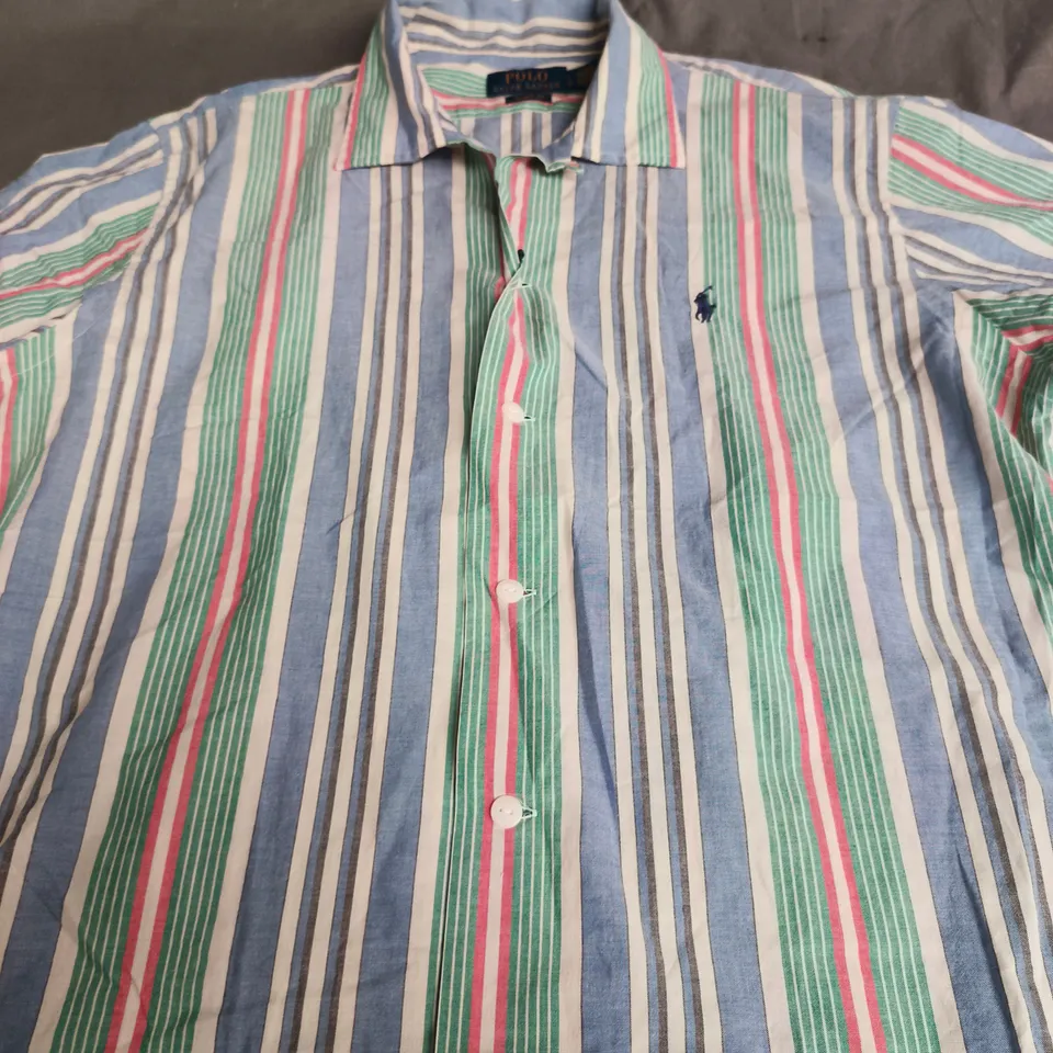 POLO RALPH LAUREN STRIPED SHIRT – LARGE