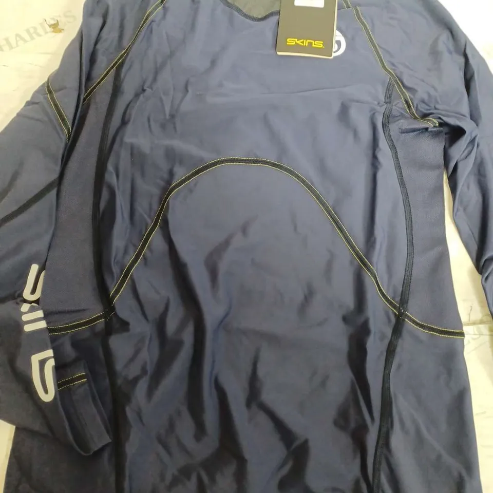 SKINS SERIES 3 MENS NAVY TOP - LARGE