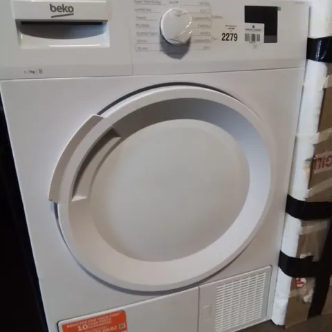 BEKO 7KG WHITE CONDENSER TUMBLE DRYER 