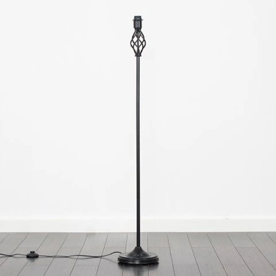 BOXED AXELROD 175cm TORCHIER FLOOR LAMP BASE -BLACK