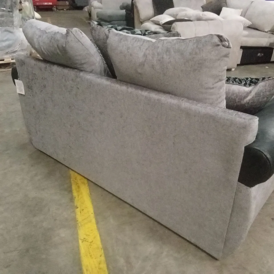 NARVA FABRIC/FAUX LEATHER 2 SEATER SOFA RRP £979