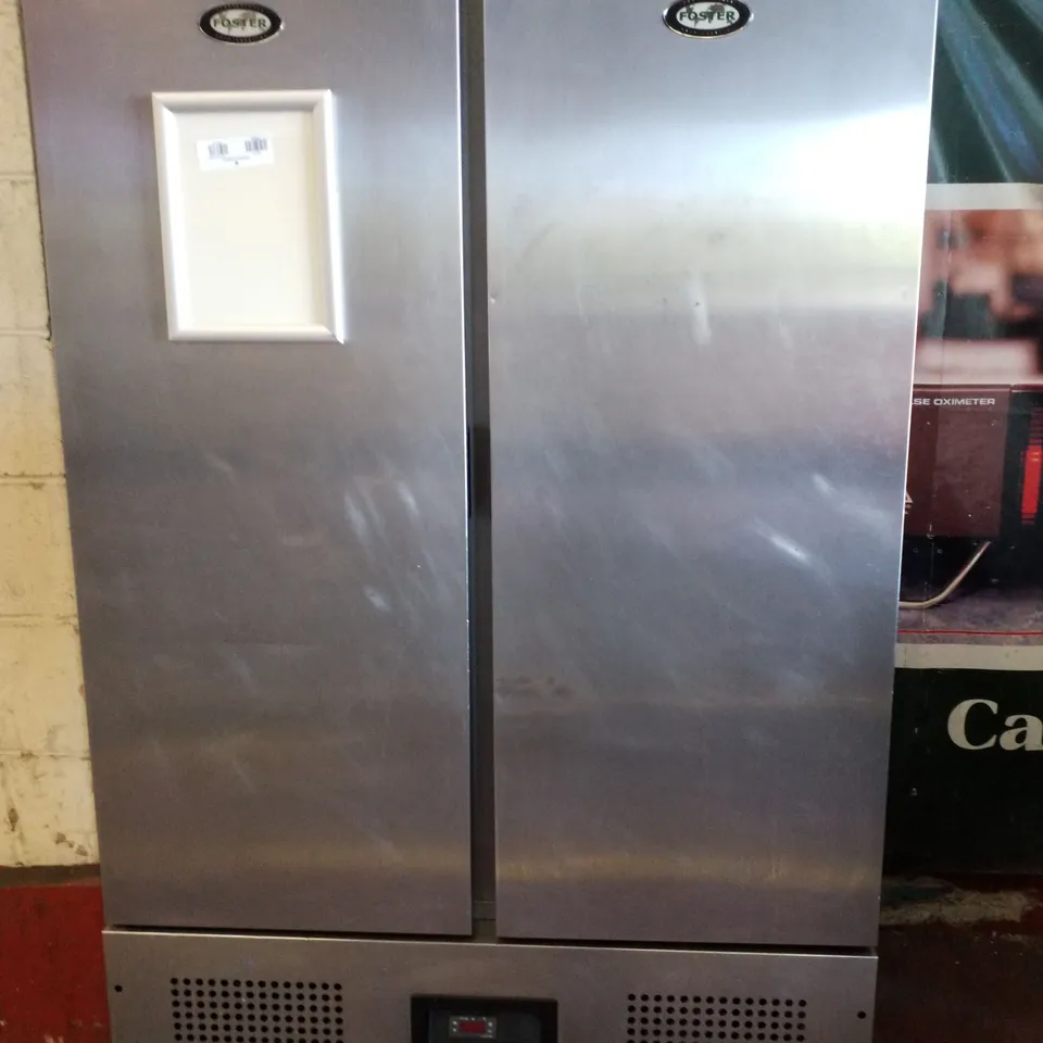 FOSTER DOUBLE DOOR UPRIGHT FRIDGE S/STEEL