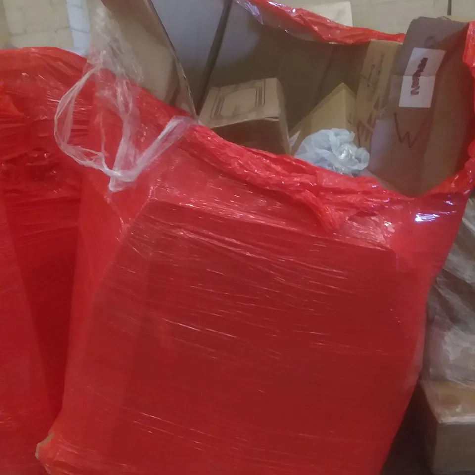 PALLET OF ASSORTED ITEMS INCLUDING BLADELESS FAN AND HEATER, 6 SEAT PADS, WINDOW BLINDS, LED LIGHT