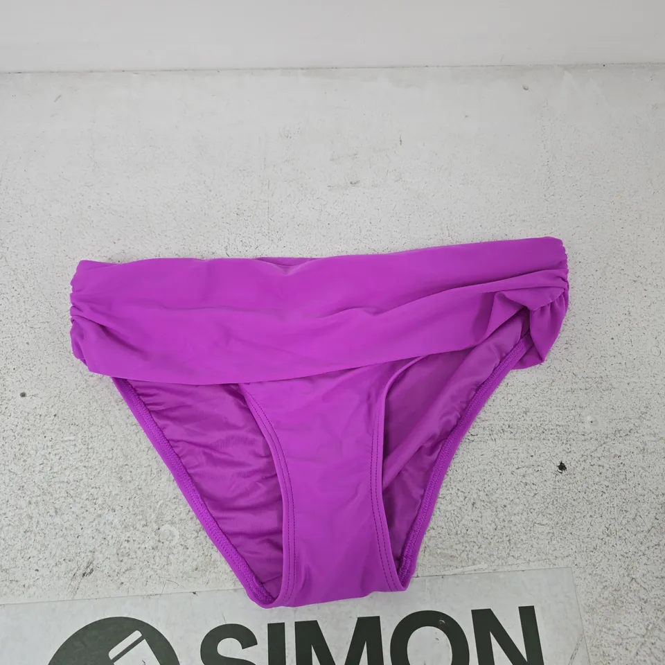 POUR MOI FREE SPIRIT FOLD OVER BRIEF BIKINI BOTTOM – ULTRAVIOLET, UK 14