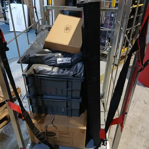 CAGE OF ASSORTED PRODUCTS TO INCLUDE; THAI DRAGON TINS, NEC MULTI SYNC P462 AND PIPE CLEANER